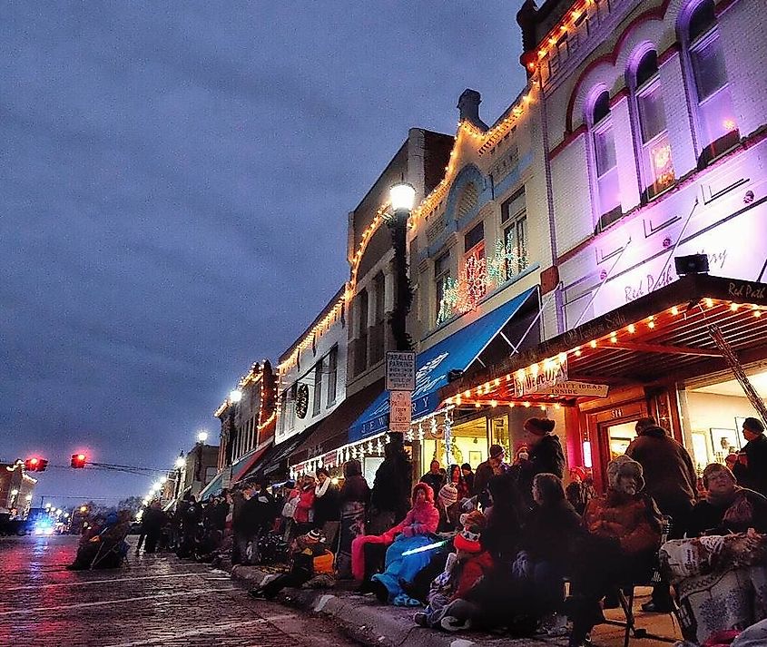 Christmas parade in Seward, Nebraska