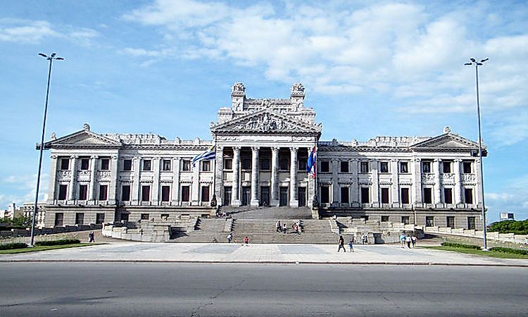 Palacio Legislativo in Montevideo, Uruguay, the house of the legislative branch of the government of Uruguay.