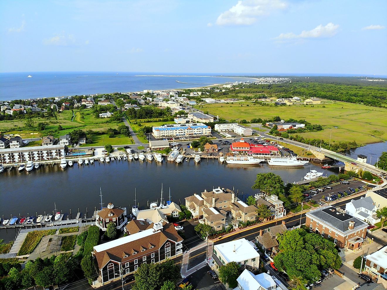 Aerial view of Lewes, Delaware. Image credit: Khairil Azhar Junos / Shutterstock.com.