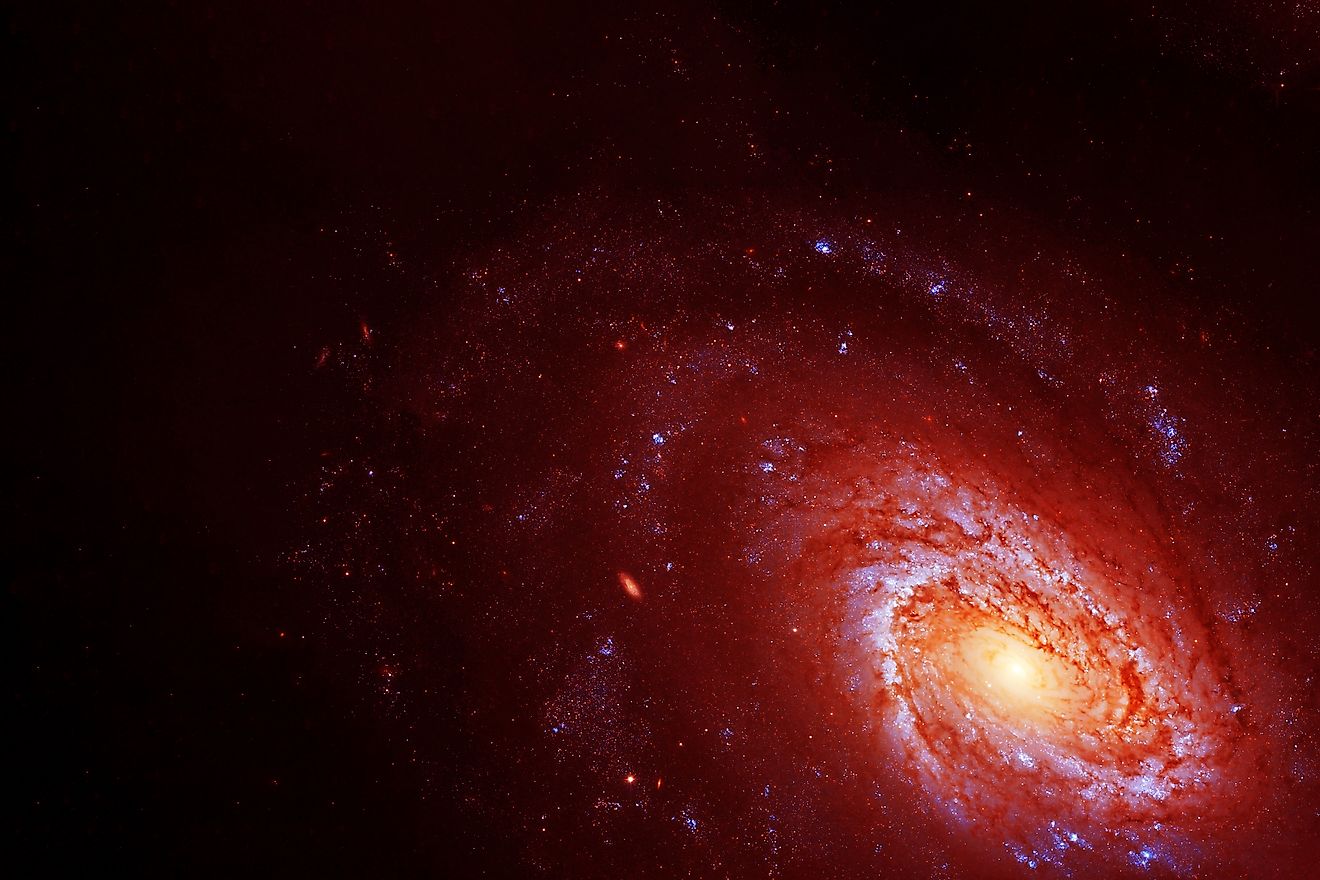 A beautiful red galaxy