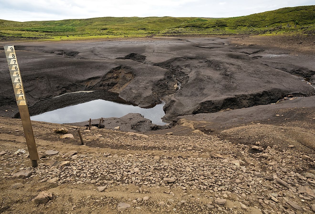 Loughareema, the lake that randomly vanishes, County Antrim, Northern Ireland.