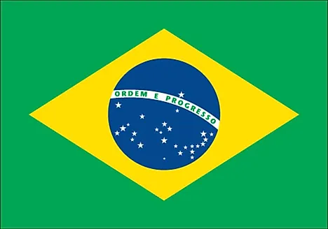 The Brazilian flag. 