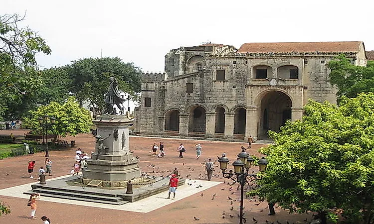 The colonial ruins of Santo Domingo serve as popular tourist attractions.