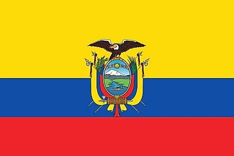 The flag of Ecuador.