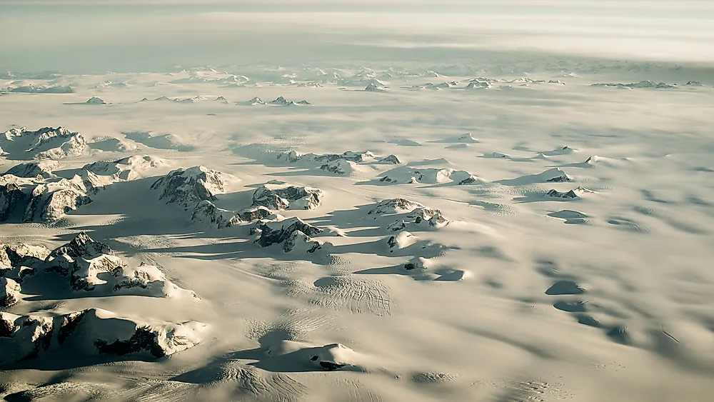 Much of Greenland's landscape is dominated by ice and snow for much of the year, leaving little opportunity for growing crops.